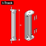 Hacker-Model HCT9560-1SA - SA Stützen für Zwischenboden 6 Stück Höhe 140 mm